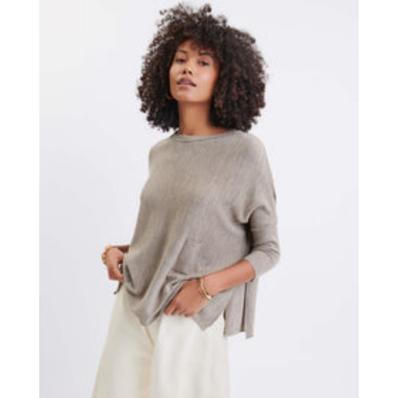 MERSEA Catalina Crewneck Sweater in Driftwood One Size - Picture 2 of 10